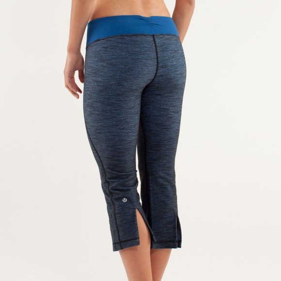 lululemon athletica Pants - Lululemon Gather & Crow Limitless Blue Crops